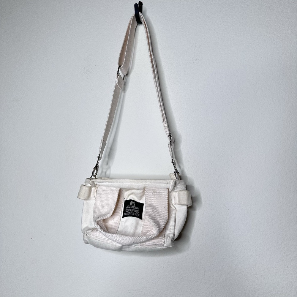 BDG Serena Mini Cotton Canvas Tote Bag Cream w Detachable Shoulder Strap - Picture 1 of 8